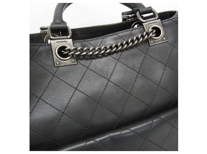Chanel Coco Mark Diamond Stitch Schulter-Rucksack mit Kette - Ansicht 9