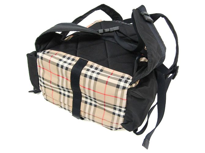 Zaino Burberry Nova Check in nylon - vista 4