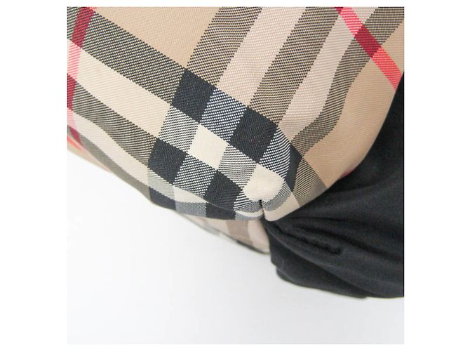 Zaino Burberry Nova Check in nylon - vista 5