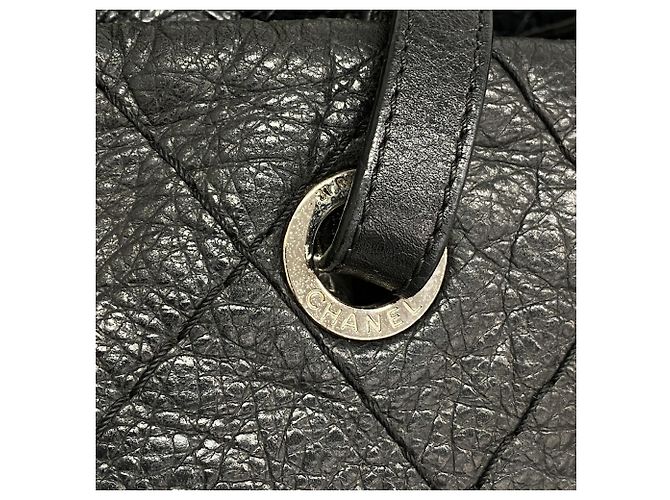 Saco Tote em couro Chanel On the Road - vue 10