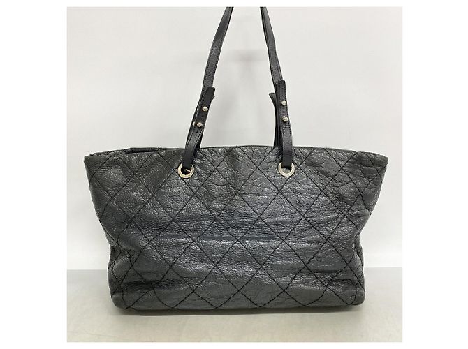 Saco Tote em couro Chanel On the Road - vue 12