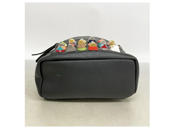 Fendi Black Leather Backpack - view 3