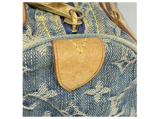 Borsa a mano Louis Vuitton Monogram Denim Neo Speedy - vista 7
