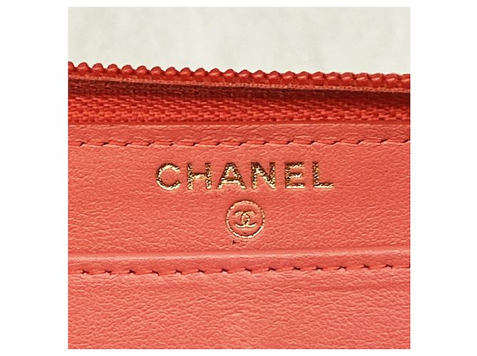 Portafoglio lungo Chanel Rosa Salmone - vista 4
