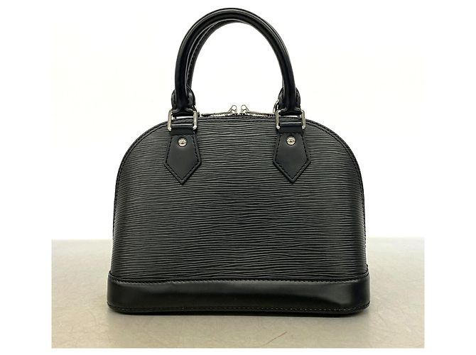 Sac à main Louis Vuitton Alma BB en cuir Epi Noir - vue 8