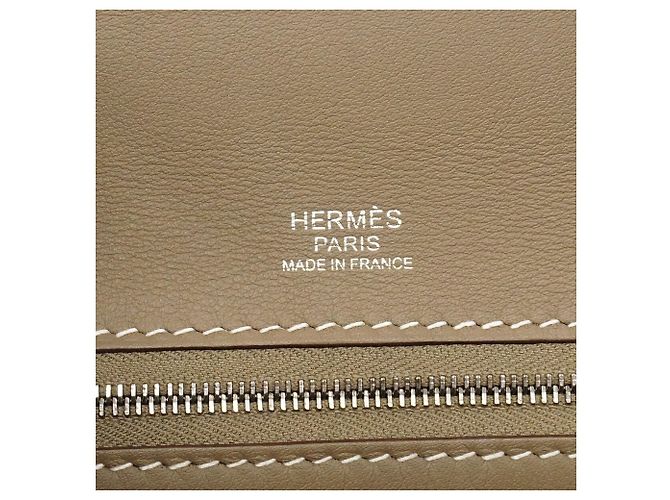 Hermès Borsa Hermes 24-Inch Togo Swift Etoupe - vista 5