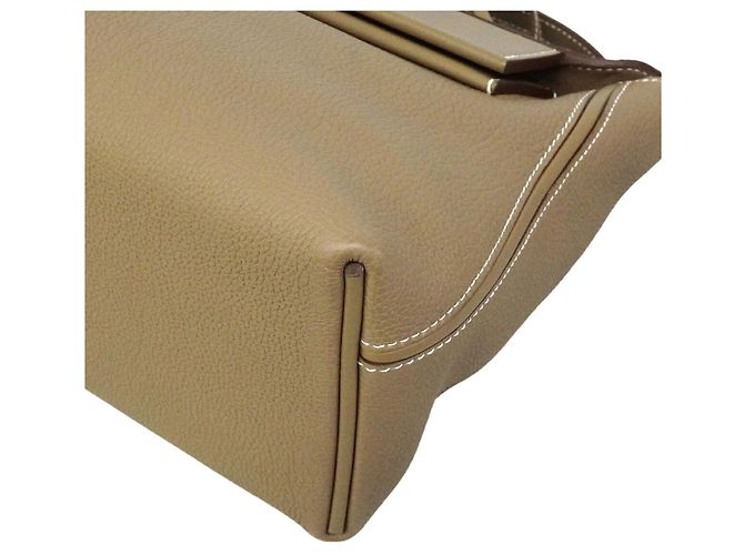 Hermès Borsa Hermes 24-Inch Togo Swift Etoupe - vista 6