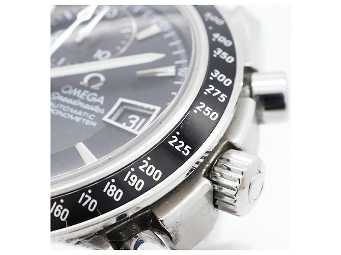 Relógio masculino Omega Speedmaster Date 3210.50 mostrador preto - vista 7