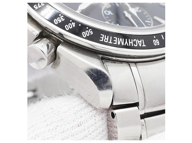 Relógio masculino Omega Speedmaster Date 3210.50 mostrador preto - vista 8