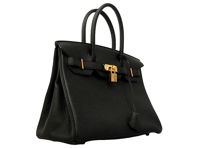 Hermès Borsa Hermes Birkin 30 in pelle Togo nera - vista 2