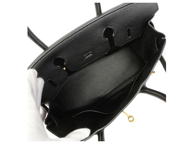 Hermès Borsa Hermes Birkin 30 in pelle Togo nera - vista 4