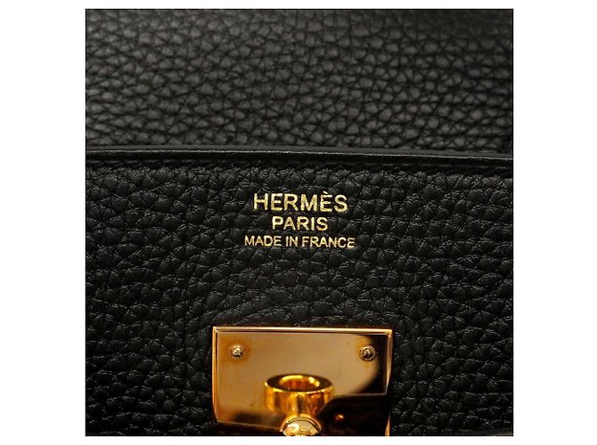 Hermès Borsa Hermes Birkin 30 in pelle Togo nera - vista 5