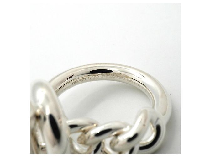 Hermès Bague anneau Hermes Croisette en argent sterling - view 4