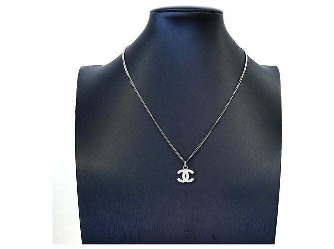 Collana Chanel Argento con logo Coco - vista 6
