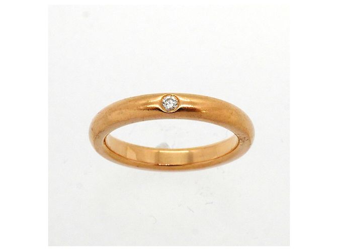 Autre Marque Tiffany & Co. Ehering aus Roségold mit Diamanten - Ansicht 2