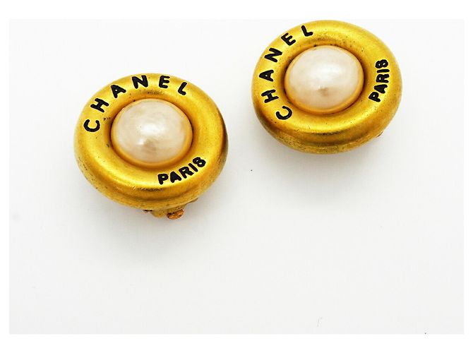 Orecchini a clip placcati oro Chanel - vista 2