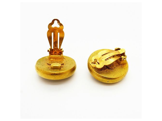 Orecchini a clip placcati oro Chanel - vista 3