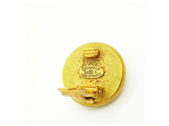 Orecchini a clip placcati oro Chanel - vista 4