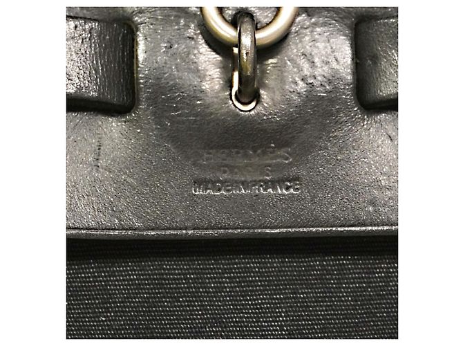 Hermès Borsa Hermes Herbag MM Toile Officier - vista 5