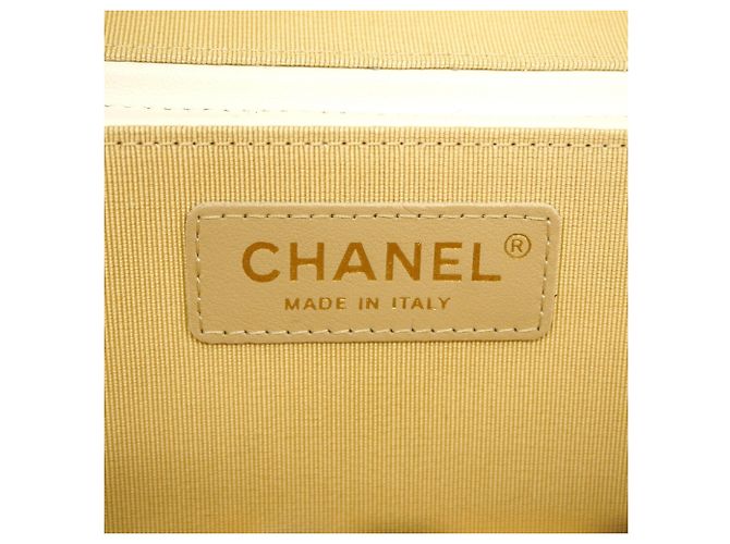 Bolso Vanity Chanel de piel de cordero marfil - vista 5