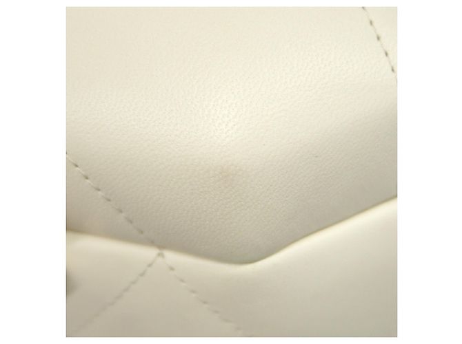 Bolso Vanity Chanel de piel de cordero marfil - vista 7