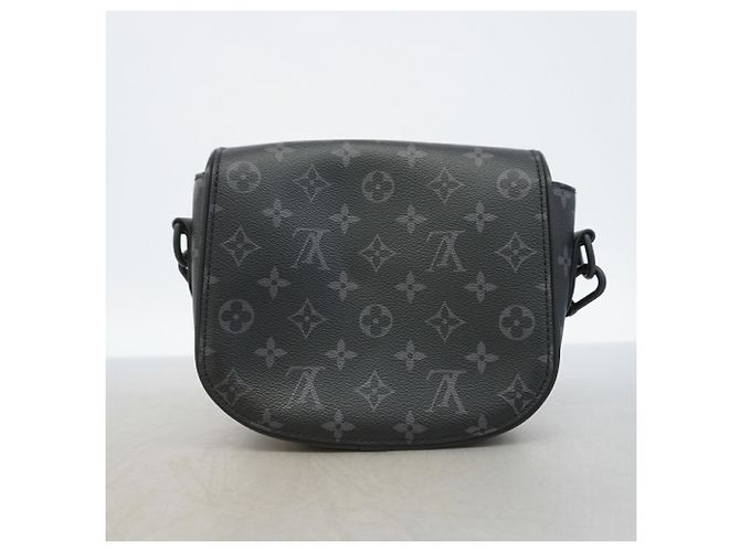 Borsa a tracolla Louis Vuitton Monogram Eclipse Montsouris PM - vista 8