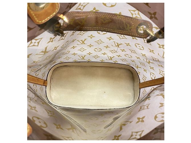 Borsa Tote Louis Vuitton Monogram Vinyl Cabas Ambre MM - vista 4