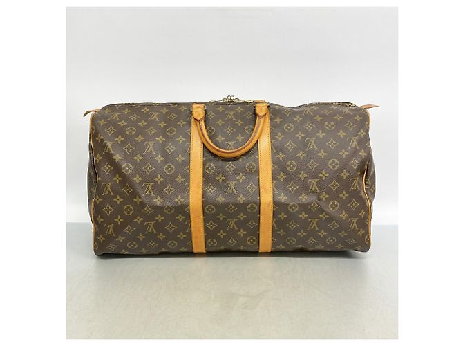 Louis Vuitton Brown Boston Monogram Keepall 55 - vista 12