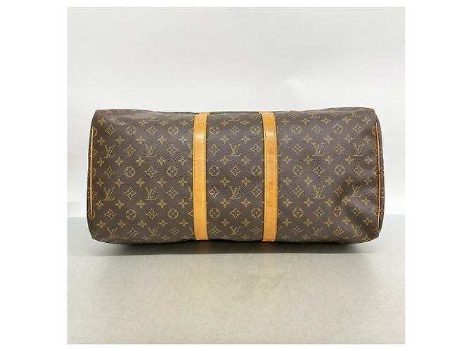 Louis Vuitton Brown Boston Monogram Keepall 55 - vista 3