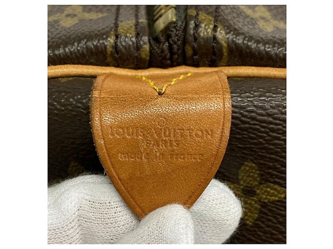 Louis Vuitton Brown Boston Monogram Keepall 55 - vista 5