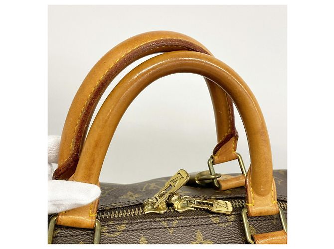 Louis Vuitton Brown Boston Monogram Keepall 55 - vista 8