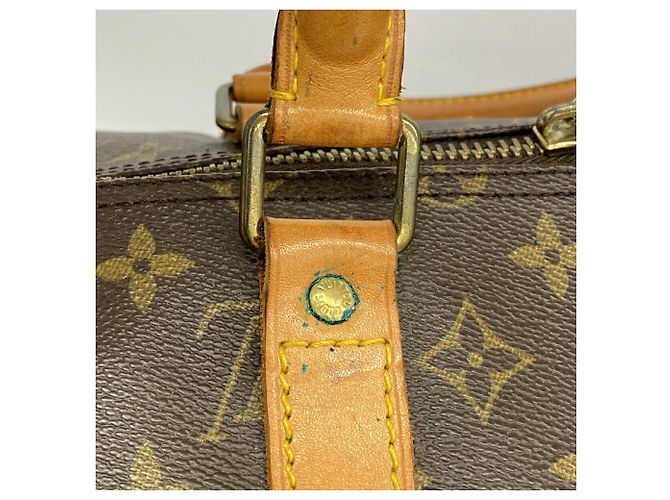 Louis Vuitton Brown Boston Monogram Keepall 55 - vista 9
