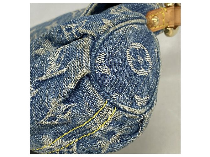 Borsa a tracolla Mini Pleaty Louis Vuitton Monogram Denim - vista 6