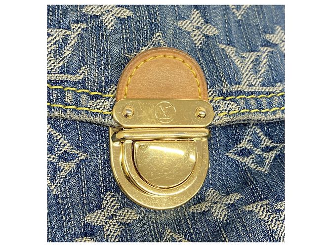 Borsa a tracolla Mini Pleaty Louis Vuitton Monogram Denim - vista 9