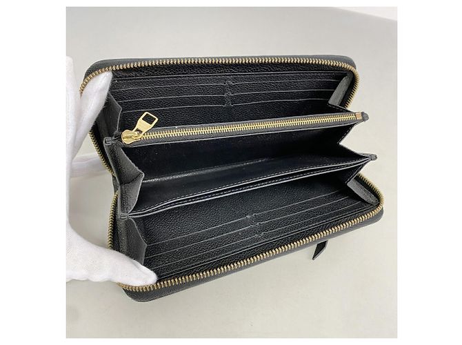Louis Vuitton Monogram Empreinte Zippy Wallet M61864 Noir - Ansicht 3
