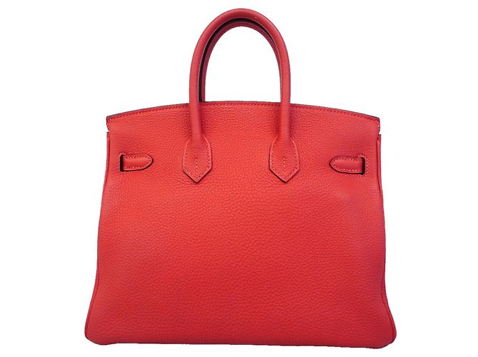 Hermès Borsa Hermes Birkin 25 in Rouge Pivoine - vista 11