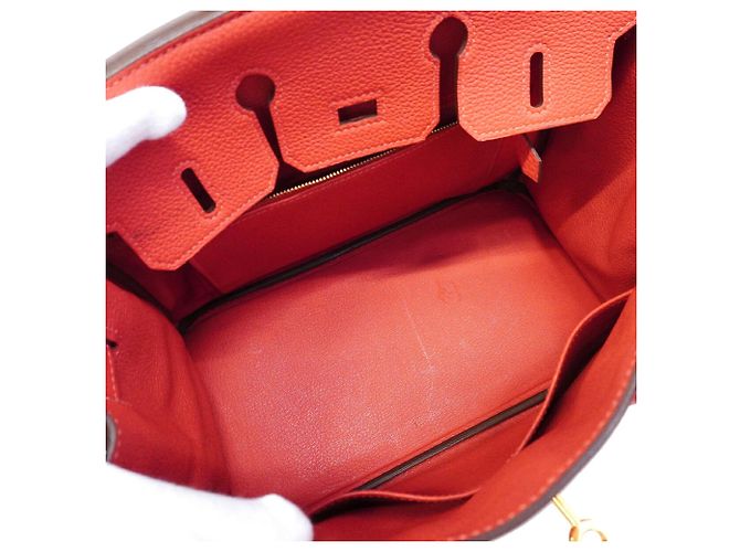 Hermès Borsa Hermes Birkin 25 in Rouge Pivoine - vista 4