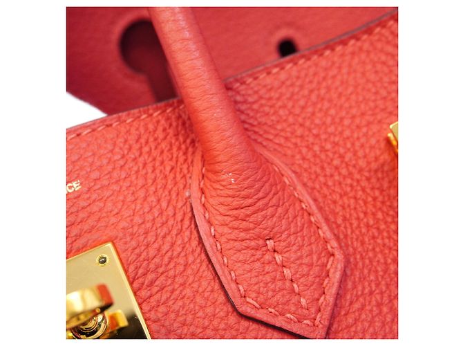 Hermès Borsa Hermes Birkin 25 in Rouge Pivoine - vista 8