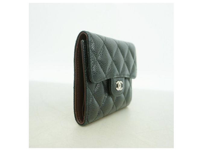 Portafoglio tri-fold Chanel nero - vista 2