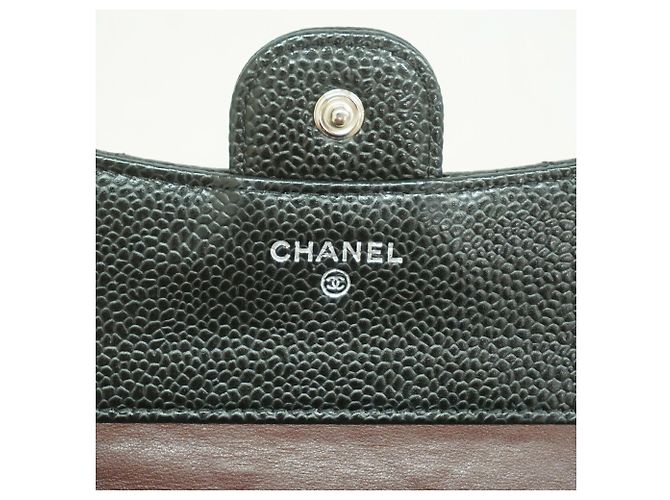 Portafoglio tri-fold Chanel nero - vista 4