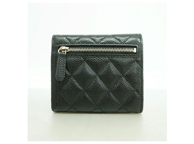 Portafoglio tri-fold Chanel nero - vista 6