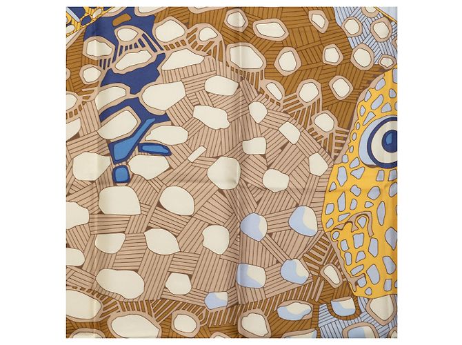 Foulard di seta Hermès Blue Grands Fonds II 90 - vista 2