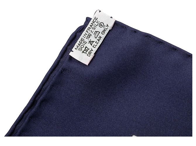 Foulard di seta Hermès Blue Grands Fonds II 90 - vista 3