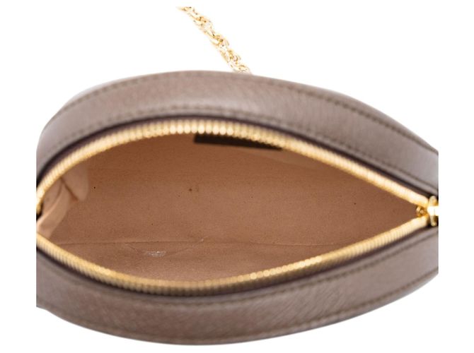 Gucci Mini Sac Bandoulière Rond Ophidia Web GG Supreme Beige - vue 4