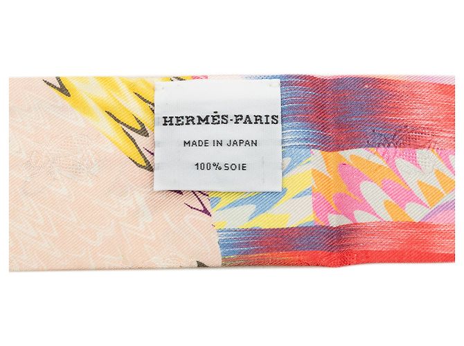 Hermès Pink All Over Marble Seidentuch Twilly - Ansicht 2