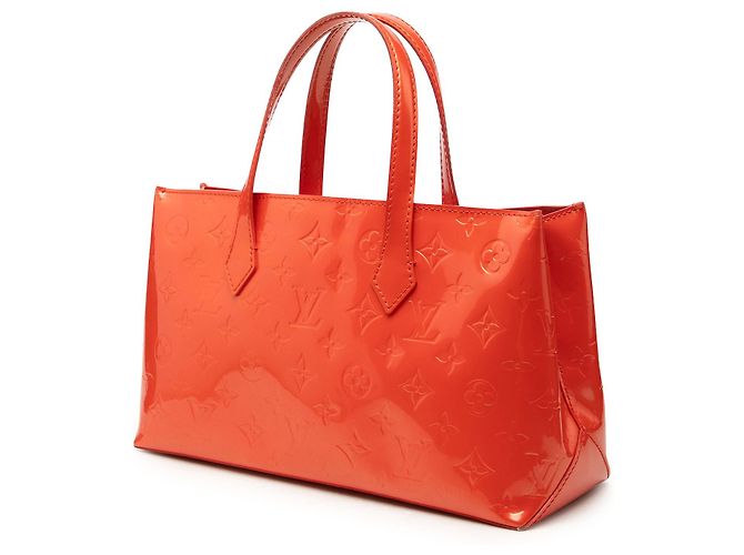 Louis Vuitton Orange Monogram Vernis Wilshire PM - vista 2