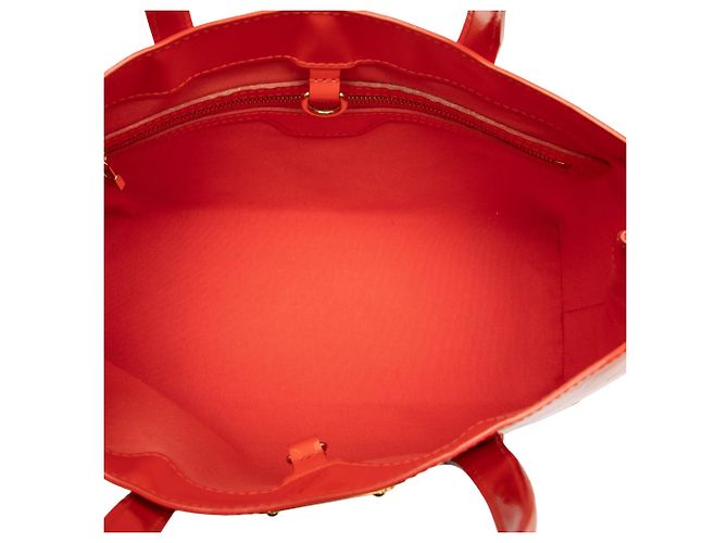 Louis Vuitton Orange Monogram Vernis Wilshire PM - vista 4