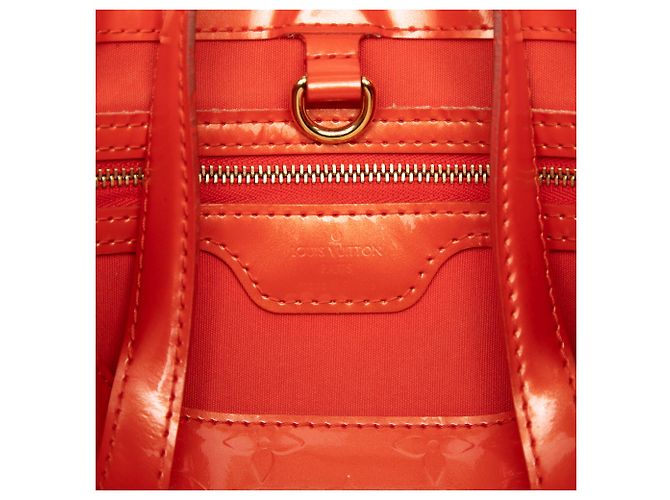 Louis Vuitton Orange Monogram Vernis Wilshire PM - vista 5
