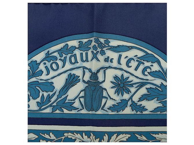 Hermès Blue Les Joyaux De L'Été Seidentuch 90 - Ansicht 8