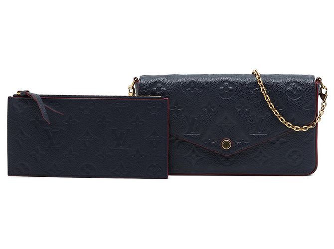 Pochette Félicie Louis Vuitton Blue Monogram Empreinte Pochette Felicie - vista 7